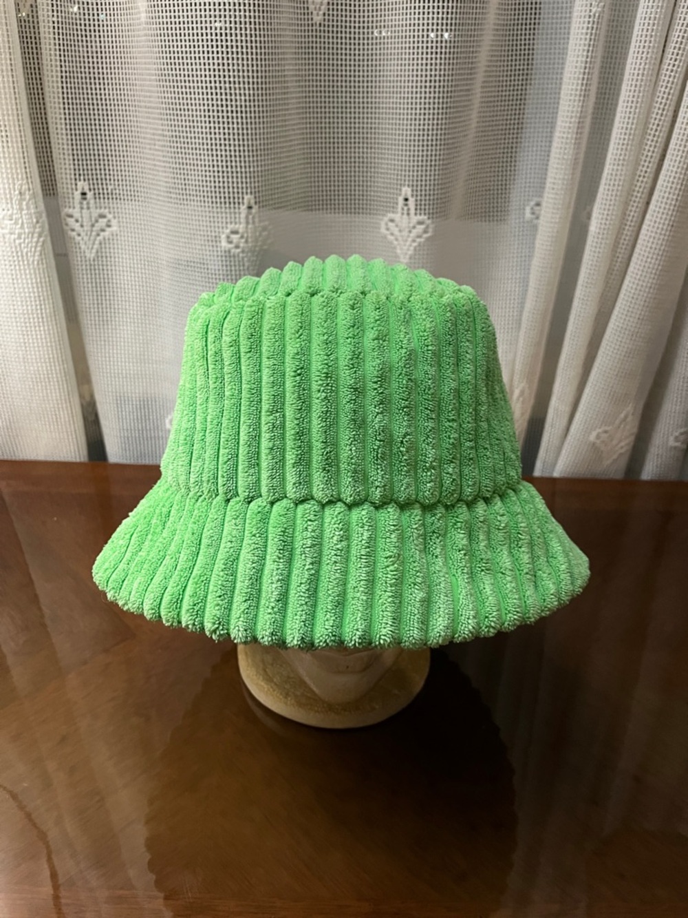 H&M Lime Green Ribbed Bucket Hat BOB
